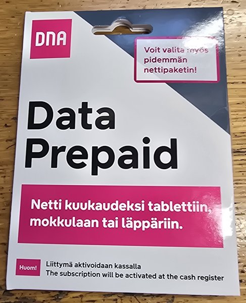 DNA prepaid, kaytetty